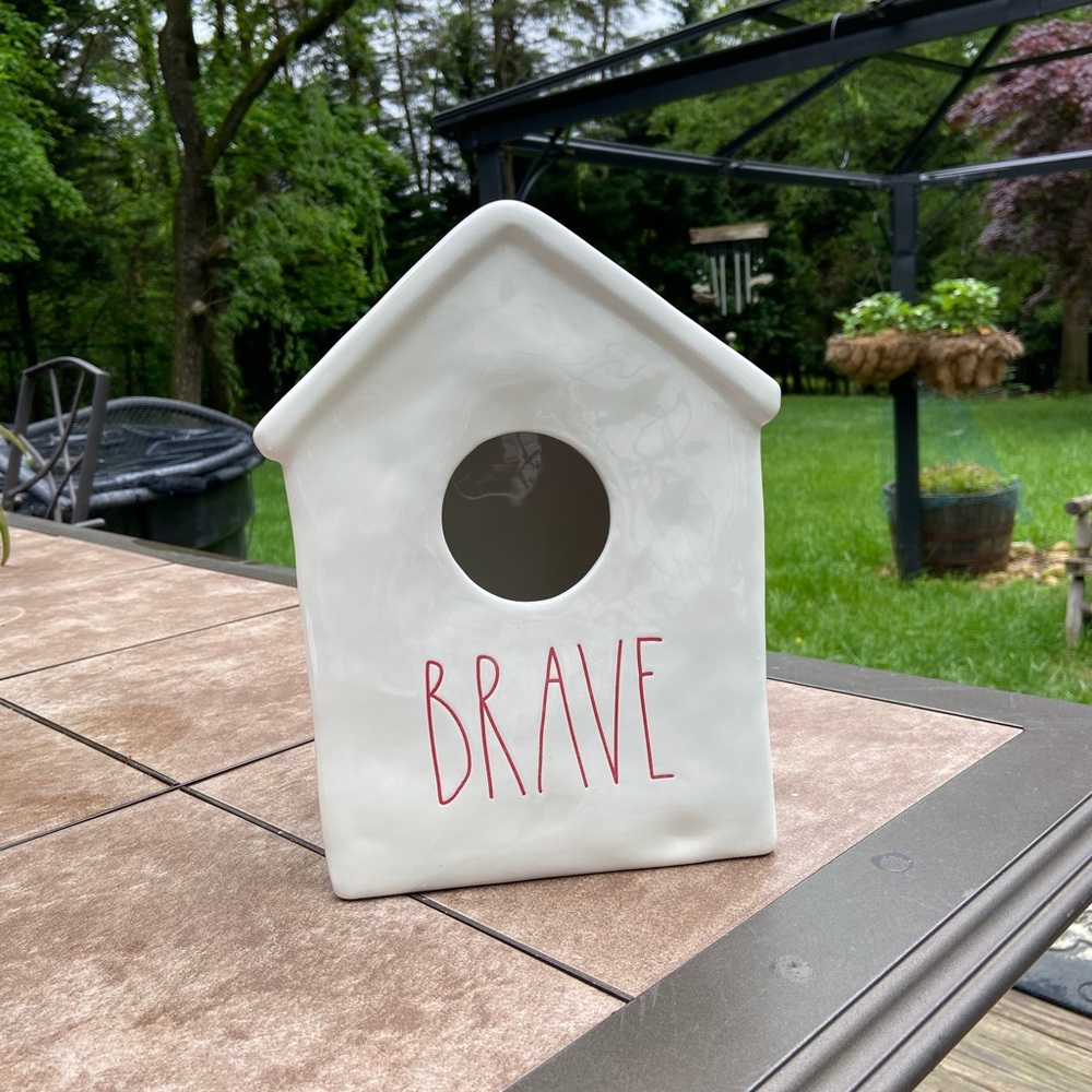 Rae Dunn bird house